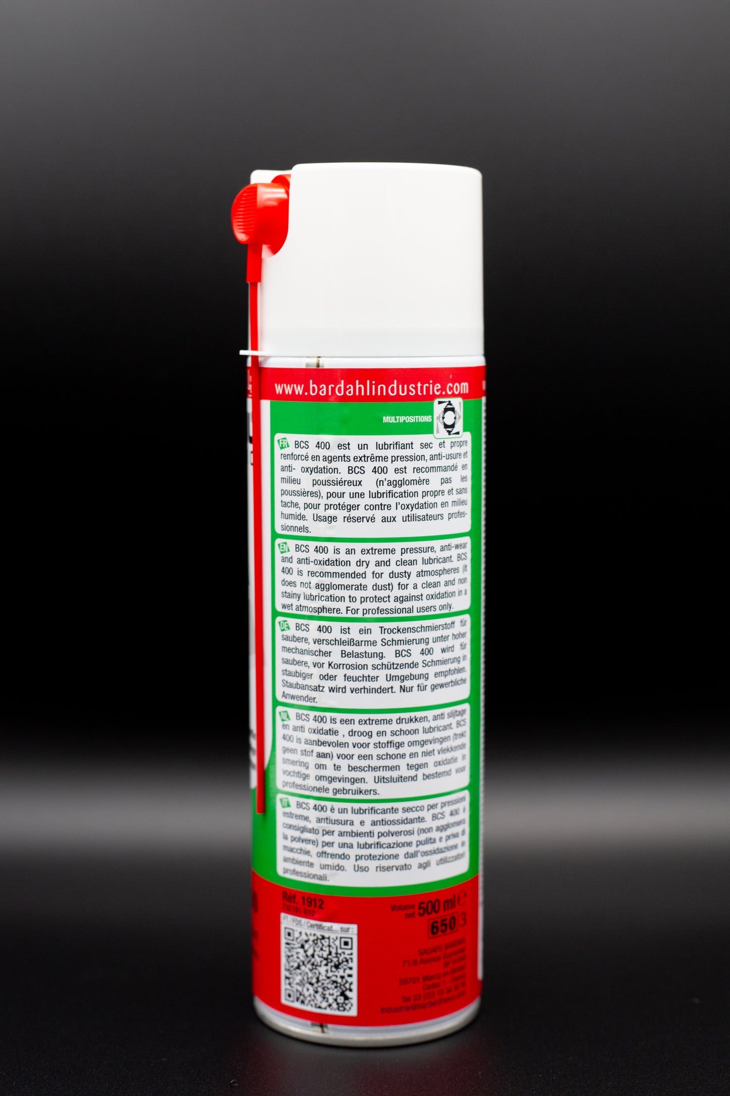 Bardahl BCS 400 – Dry Multipurpose Synthetic Lubricant 500ml