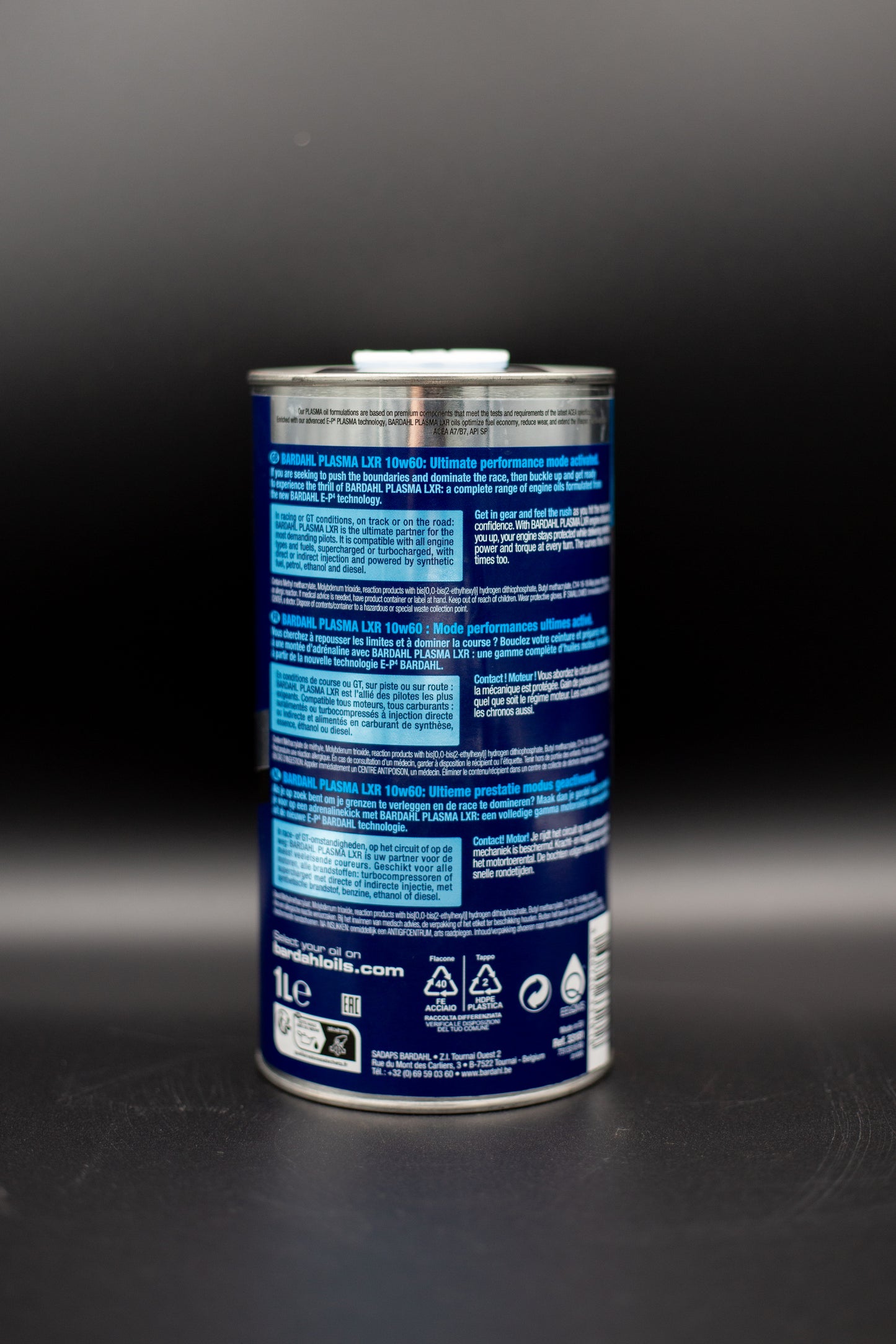 PLASMA LXR 10W-60 Fully Synthetic Sustainable Engine Oil