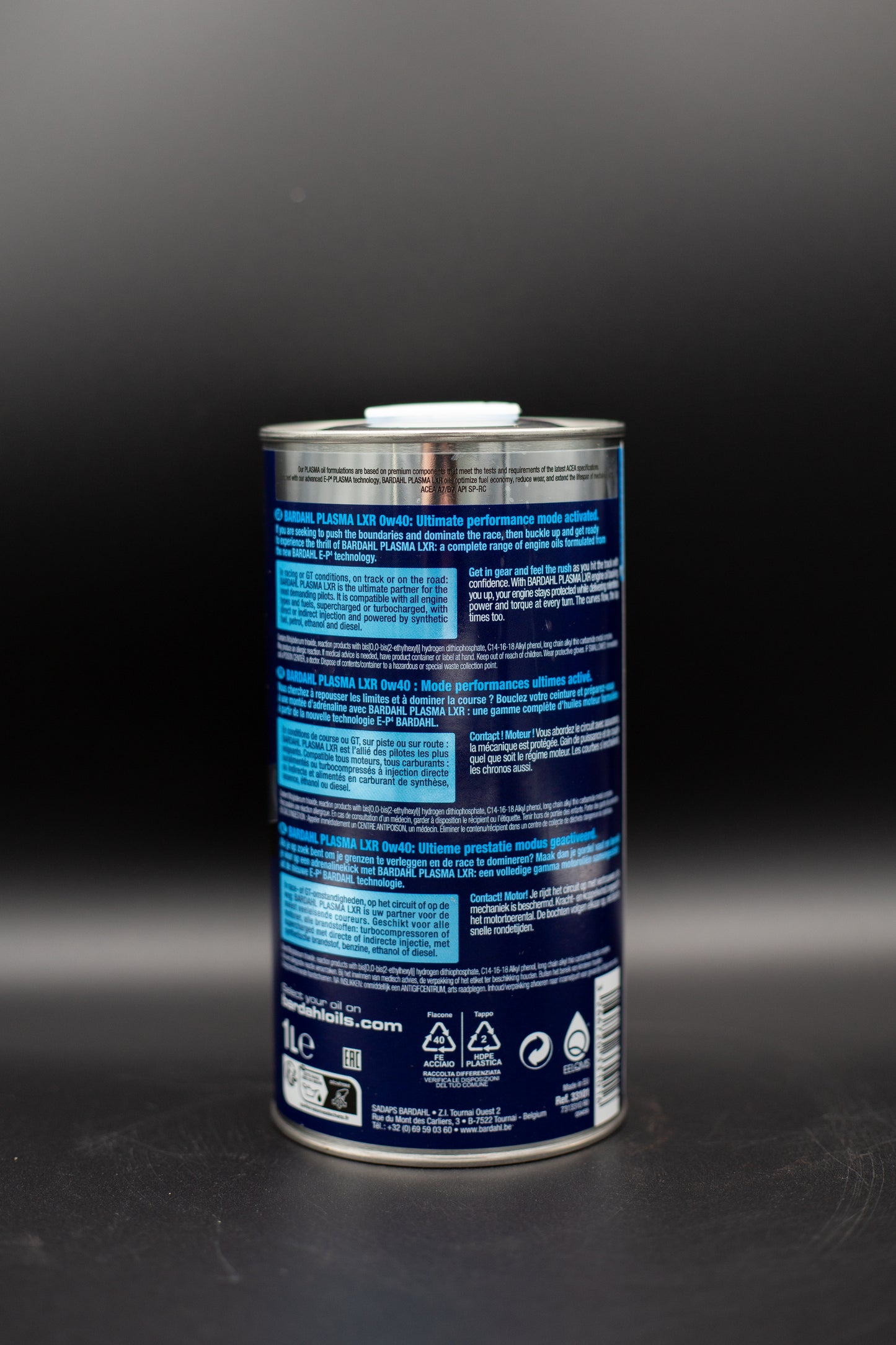 PLASMA LXR OW-40 Fully Synthetic Sustainable Engine Oil