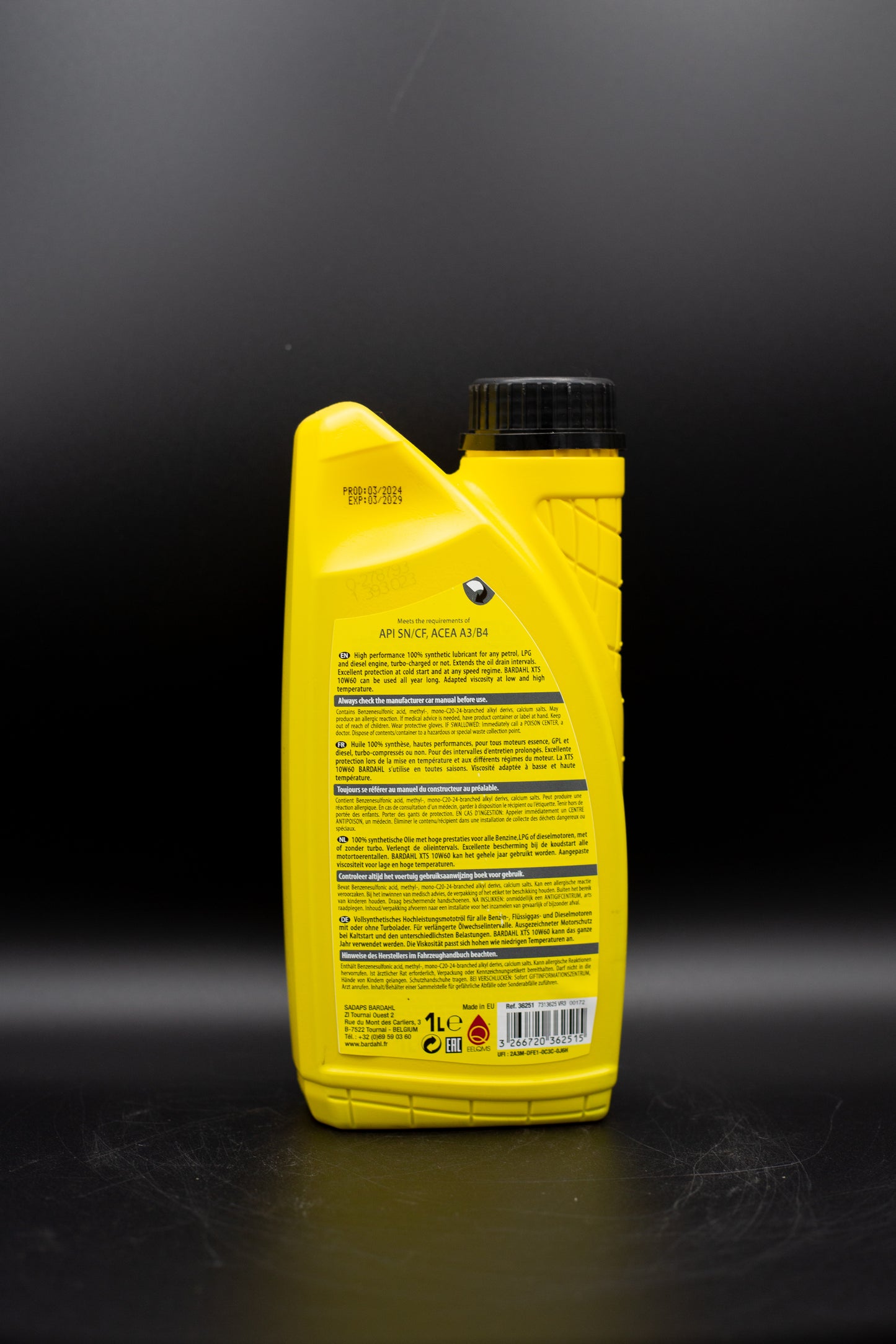 Bardahl XTS 10W60 - 100% Synthetic Engine Oil