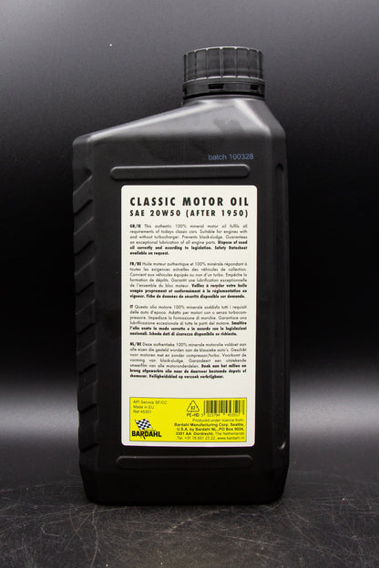 Classic Motor Oil SAE 20W50 1L