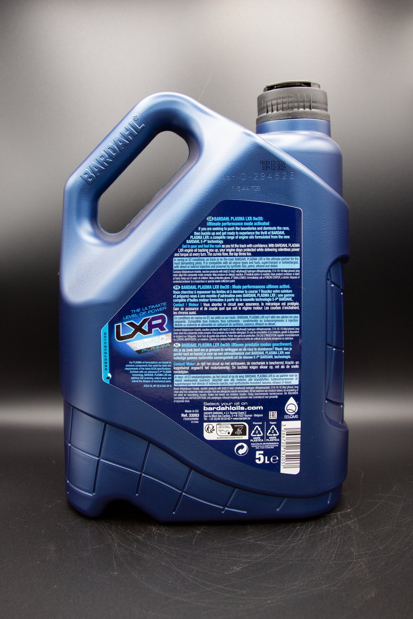 PLASMA LXR OW-20 Fully Synthetic Sustainable Engine Oil